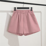 Zingj Photo Suit Shorts Female 2024 Summer New High Waist Loose Blue Five Split Pants Straight Tube Hong Kong Flavor Casual