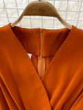 Vintage V-Neck Sleeveless High Waist Jumpsuits Women Elegant Loose Wide Leg Romper With Sashes Female Playsuits New