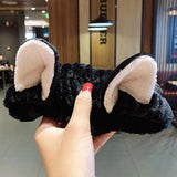 New OMG Letter Coral Fleece Wash Face Bow Hairbands For Women Girls Headbands Headwear Hair Bands Turban Hair