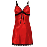 Zingj Imitation Silk Lace Lace With Bow Halter Slip Skirt Direct