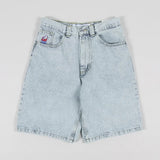 Boy Street Clothing Skateboard Vintage Denim Shorts Original Hip-Hop Cartoon Graphic Denim