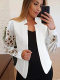Zingj Hot Style Autumn And Winter Fashion Stand Collar Long Sleeve Solid Color Suit Small Coat