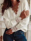 Women's Clothing Cover Solid Color Knitted Long-Sleeved Top Women's Fashion Jacket Elegant