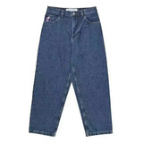 Big Boy Jeans Xinjiajuku Hip-Hop Cartoon Pattern Loosely Embroidered