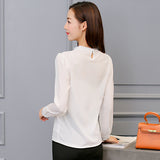 The White Shirt With Long Sleeves Of The New Korean Women's Dress In Spring And Summer Of