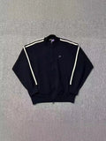 Meitao New Alphabet Street Men And Women Loose Zipper Cardigan Flanged Sweater