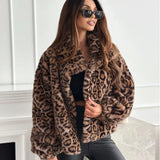 Faux Fur Leopard Jacket- Outfit