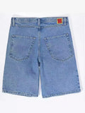 Skateboard Denim Shorts Washed Denim Shorts Summer Loose Retro Trend Brand Casual Denim