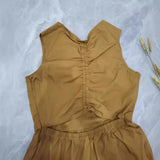 Spring Style Hollowed-Out Pleated Dress