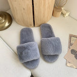 Zingj One Word Slippers Female Early Autumn 2023 New Cotton Slippers Home Indoor Fashion Warm Floor Cotton Slippers Female- Outfit