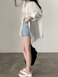 Lightweight Sheer Long Sleeve Blouse- Outfit