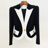 New Star Fashion Hit Color Repair A Buckle Suit Jacket