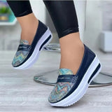 Zingj New Casual Single Shoes Solid Color Round Head Low Top Belt Buckle Soft Sole Work Shoes Bean Shoes- Outfit