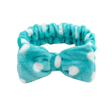 New OMG Letter Coral Fleece Wash Face Bow Hairbands For Women Girls Headbands Headwear Hair Bands Turban Hair