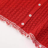 Summer Jacquard Mesh Sleeveless Knitted Mini Dress