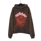 2025 Spoder Spider Web Print Hooded Hooded Hooded Hooded Casual Loose