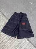 Clothing Shorts Y2K Pants Hip-Hop Alphabet Graphics Retro Baggy Jeans Shorts Men's