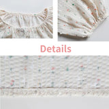Women Blouses Floral Single Breasted O-neck Chiffon Patchwork Sweet Tender Elegant Lantern Sleeve Ulzzang Fairy Retro Shirts