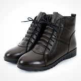 Shoes Women Winter Warm Fur Ankle Boots Genuine Leather Boots Women Casual Shoes Female Boots Woman 2021