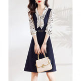 2025 Autumn And Winter New Set Of Sweater Thin Knit Trousers Casual Suit Women's