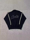 Meitao New Alphabet Street Men And Women Loose Zipper Cardigan Flanged Sweater