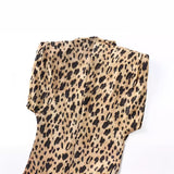 Spring Animal Print Fashionable Short Dress