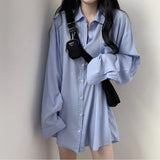 Zingj New Spring / Summer Loose Shirt Women's Korean Style Chic Sunscreen Silk Slippery Pendant Sensible Sunscreen Long-Sleeved Medium-Long