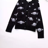 New Metal Thread Short Knitted Coat