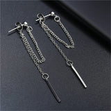 Silver Tassel Earrings-Outfit