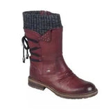 Zingj Large Size Tall Martin Boots Step Into The Round Head Square Heel Side Zipper Thick With Autumn And
