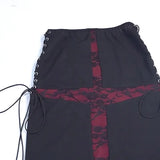 Summer 2024 New Hip Skirt Dark Wind Sexy Cross Splicing Basic Tie-Up Half-Skirt