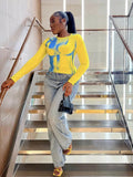 Print Crop Tee Shirts Women Fall Spring Y2K Korean Fashion Long Sleeve O-neck Skinny Top Tshirt
