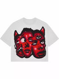 Y2K T-Shirt, Men's Wear, Women's Wear, Vintage Hip-Hop Graffiti, Graphics Printing Street Clothes, Oversized