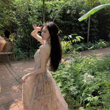 Zingj Break French Retro Senior Sense Show Thin Temperament Fairy Beautiful Super Fairy Sen Holiday Romantic Sling
