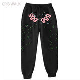 Fashion Hip Hop Print Sp5der Cobweb Hoodie Sweater Suit Men's