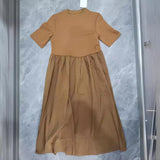Spring Casual Round-Neck Short-Sleeved Dress