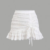 Babes V-Waisted 100-Folded Skirt Women 2025 New Ins Sexy Anti-Walking A-Word Bag Hip