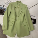 Zingj Spring And Autumn New 2024 Korean Version Of The Suit Jacket Female Minority Spring And Autumn Temperament Long Sleeve Casual Retro