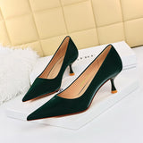 Zingj Fashion Simple Thin With High Heel Shallow Pointed With Women's Shoes Spring And Autumn New Women's Single