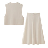 Spring Vest Top 1014303 Flute Skirt