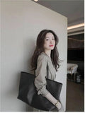 Spring and Summer French Solid Color Long Skirt Temperament Retro Gentle Casual Skirt Design Sense Shirt Dress