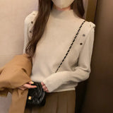 Sweater Women's Bottom Sweater Autumn And Winter New Fashionable And Fashionable Black Sweater With Warm And Slim