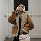 Women's Clothing 2025 Autumn And Winter New Wool Coat Collar Loose