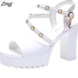 Women Ladies Fashion Crystal Solid Peep Toe Buckle Casual Shoes Sandals sandals high heels women sandals platform high