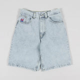 Shorts, Y2K Pants, Harajuku, Hip-Hop, Lucky Seven, Vintage Blue Baggy