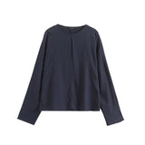 Summer Casual Lazy Wind Relaxing V-Collar Long-Sleeved