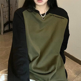 Vintage Raglan Long Sleeve Oversized SweatshirtOutfit