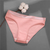Women's Cotton Briefs Sexy Low Waist Underwear Ladies Fashion Panty Female Underpants Intimates Lingerie