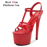 2022 New Brand Women Sandals Summer Shoes Sexy Thick High Heels Platform Dress Party Wedding Shoes Woman Pumps Stripper