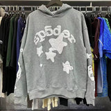 Printed High Street Couple Loose Hooded Sweater Leisure Trousers Sports